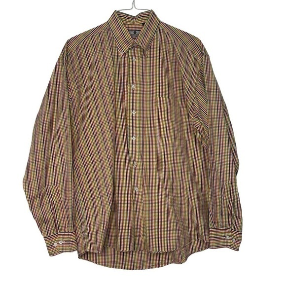 Gentlemen’s Corner‎ Colorful Rainbow Dress Shirt Button Down Size Large - Picture 1 of 6